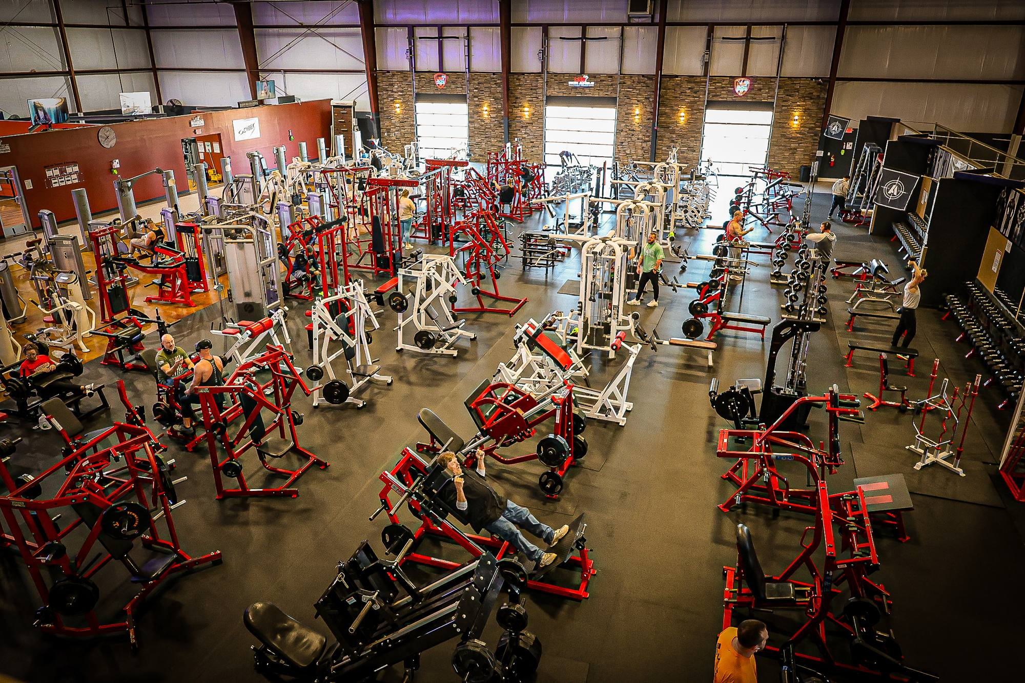 Inside the Iron Jungle Family Fitness gym floor in Owensboro, Kentucky